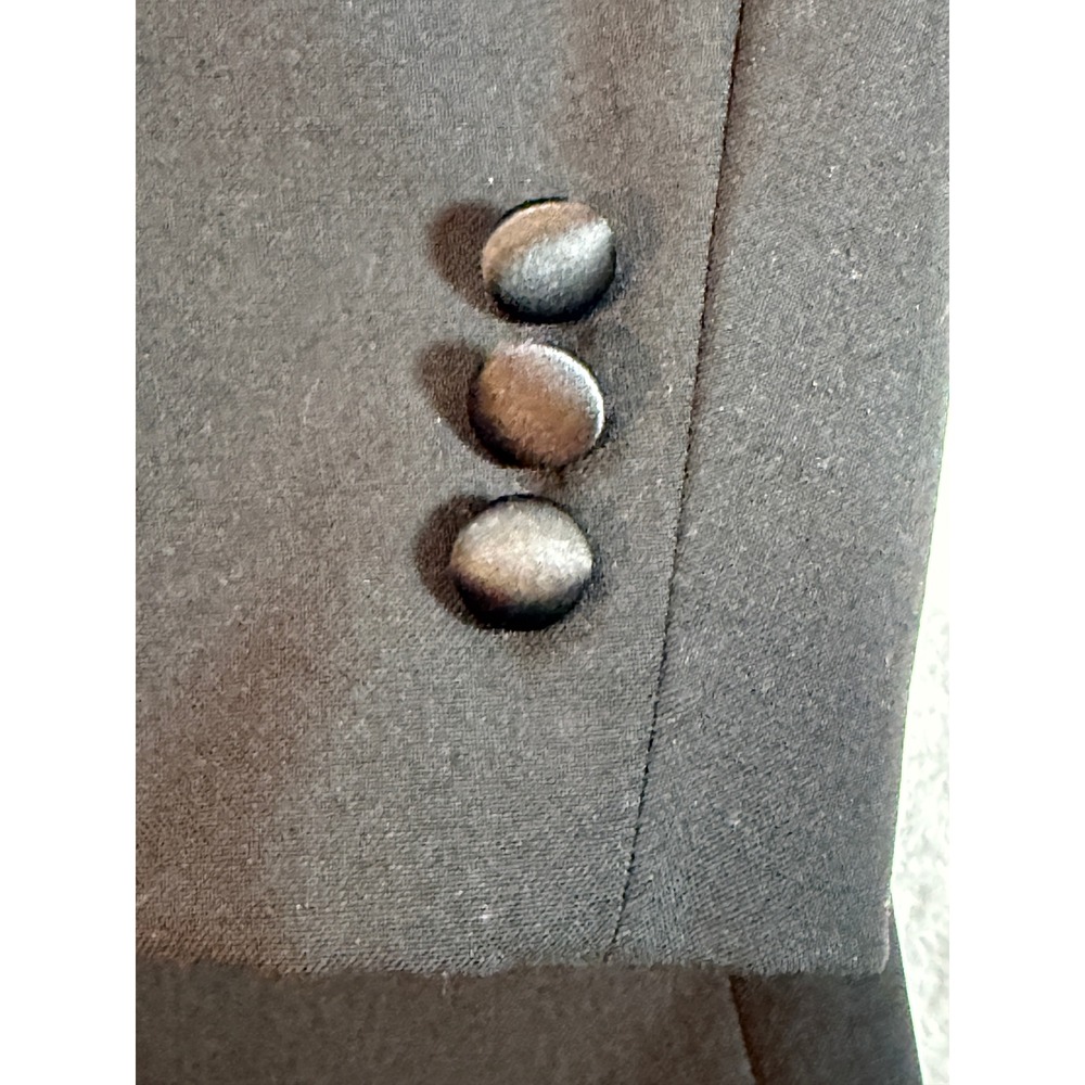 Chaps Ralph Lauren Mens Black Tuxedo Jacket Satin Peak Lapel Blazer 43L USA Made - Picture 7 of 11